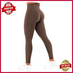 High Waisted Leggings with Tummy Control Hidden Scrunch Yoga Pants